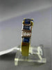 ESTATE 2.46CT DIAMOND & SAPPHIRE 18KT TWO TONE GOLD 3D FILIGREE ENGAGEMENT RING