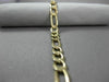 ESTATE WIDE 14KT YELLOW GOLD CLASSIC SOLID ITALIAN FIGARO WOMEN BRACELET #22862