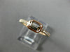 ESTATE .62CT DIAMOND & AAA EXTRA FACET MORGANITE 14KT WHITE GOLD BEZEL FUN RING