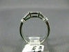 ANTIQUE .35CT DIAMOND 14KT WHITE GOLD 3 STONE BAGUETTE ANNIVERSARY RING #ELV19