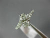 ESTATE WIDE 1.0CT ROUND DIAMOND 14KT WHITE GOLD TWO STONE CRISS CROSS LOVE RING