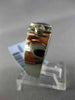 ESTATE WIDE .97CT DIAMOND & AAA TANZANITE 14K WHITE GOLD 3D TRILLION ETOILE RING