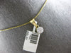 .25CT DIAMOND 14KT YELLOW GOLD CLASSIC CLUSTER FLOWER INVISIBLE FLOATING PENDANT