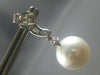LARGE .6CT DIAMOND & AAA SOUTH SEA PEARL 18K WHITE GOLD JOURNEY HANGING EARRINGS