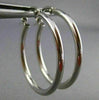 ESTATE 14KT WHITE GOLD CIRCULAR CLASSIC HOOP EARRINGS 25mm X 2mm WIDE #25138