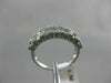 ESTATE 1.52CT ROUND & BAGUETTE DIAMOND 18KT WHITE GOLD 3D MULTI ROW WEDDING RING