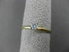 ESTATE .15CT DIAMOND 14KT TWO TONE GOLD CLASSIC SOLITAIRE FRIENDSHIP RING #23779