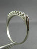 ANTIQUE .16CT DIAMOND PLATINUM CLASSIC 7 STONE WEDDING ANNIVERSARY RING #26216