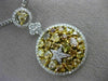 LARGE 4.33CT WHITE & YELLOW DIAMOND 18K TWO TONE GOLD ROUND BY THE YARD NECKLACE