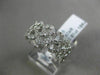 ESTATE WIDE .81CT DIAMOND 18KT WHITE GOLD SEMI ETERNITY WEDDING ANNIVERSARY RING