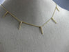 ESTATE .15CT DIAMOND 14KT YELLOW GOLD 3D CLASSIC BY THE YARD SPIKY FUN NECKLACE