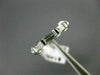 ANTIQUE .35CT DIAMOND 14KT WHITE GOLD 3 STONE BAGUETTE ANNIVERSARY RING #ELV19