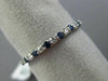 .41CT DIAMOND & AAA SAPPHIRE 14KT WHITE GOLD 3D SEMI ETERNITY ANNIVERSARY RING