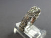 1.08CT DIAMOND 14K WHITE GOLD 3D INVISIBLE MULTI FLOWER WEDDING ANNIVERSARY RING