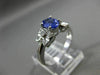 ESTATE .87CT DIAMOND & AAA TANZANITE 14KT WHITE GOLD BUTTERFLY FUN RING #11092