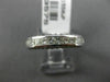 ESTATE .99CT ROUND & PRINCESS DIAMOND 14K WHITE GOLD 3D WEDDING ANNIVERSARY RING