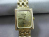 ESTATE 14KT YELLOW GOLD SIMPLE SQUARE QUARTZ SWISS MOVEMENT VICENCE WATCH #15530