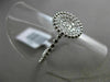 ESTATE .23CT ROUND DIAMOND 14K WHITE GOLD 3D BEAD CIRCLE MILGRAIN PAVE ROPE RING