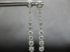 EXTRA LARGE 3.53CT DIAMOND 14KT WHITE GOLD 3D GRADUATING JOURNEY EARRINGS 28178