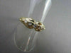 ESTATE .20CT ROUND DIAMOND 14K YELLOW GOLD DOUBLE HEADED RING WEDDING BAND #2208