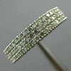 .50CT DIAMOND 14KT WHITE GOLD MULTI ROW FILIGREE SEMI ETERNITY ANNIVERSARY RING