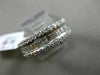 ESTATE WIDE 1.82CT ROUND & BAGUETTE DIAMOND 18KT WHITE GOLD CLASSIC WEDDING RING