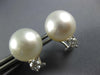 .40CT DIAMOND & AAA SOUTH SEA PEARL 18KT WHITE GOLD 3D CLIP ON HANGING EARRINGS