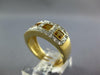 .91CT DIAMOND & AAA CITRINE 14KT YELLOW GOLD 3D SQUARE & ROUND ANNIVERSARY RING