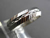 ANTIQUE 14K WHITE GOLD 3D FILIGREE ETERNITY WEDDING ANNIVERSARY RING BAND #18954
