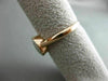 ESTATE WIDE .15CT ROUND DIAMOND 14KT ROSE GOLD 3D OVAL PAVE CLASSIC RING FG VSSI