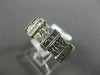 ESTATE .78CT ROUND & BAGUETTE DIAMOND 18KT WHITE GOLD MULTI ROW ANNIVERSARY RING