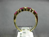 ESTATE 1.24CT DIAMOND & AAA RUBY 14KT YELLOW GOLD 3D CLASSIC ANNIVERSARY RING