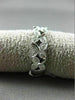 ESTATE .36CT DIAMOND 14K WHITE GOLD MULTI LEAF ETERNITY WEDDING ANNIVERSARY RING