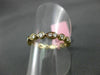 ESTATE .64CT DIAMOND 18K ROSE GOLD 3D ROUND & MARQUISE ETERNITY ANNIVERSARY RING