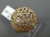 ESTATE LARGE 1.26CT DIAMOND 14KT ROSE GOLD 3D FILIGREE DOME SHAPE BUTTERFLY RING