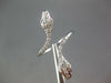 ESTATE LARGE .38CT DIAMOND & AAA RUBY 18KT WHITE GOLD 3D DOUBLE SNAKE FUN RING