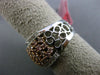 ESTATE EXTRA WIDE 2.19CT DIAMOND 18KT WHITE & ROSE GOLD WEDDING ANNIVERSARY RING