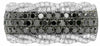 ESTATE WIDE 1.29CT WHITE & BLACK DIAMOND 14K WHITE GOLD CLASSIC ANNIVERSARY RING