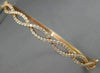 ESTATE WIDE 1.02CT DIAMOND 14KT ROSE GOLD INFINITY SEMI ETERNITY BANGLE BRACELET