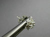 ESTATE .94CT DIAMOND 14KT WHITE GOLD CLASSIC STAR FLOWER CLUSTER EARRINGS #21017