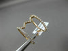 ESTATE LARGE .67CT ROUND DIAMOND 18KT ROSE GOLD 3D ZIG ZAG OPEN LOVE FUN RING