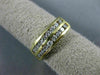 ESTATE .65CT DIAMOND 14KT YELLOW GOLD DOUBLE ROW WEDDING ANNIVERSARY RING #21317