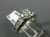 ESTATE 1.26CT ROUND DIAMOND 14KT WHITE GOLD 3D CHANNEL ENGAGEMENT RING #20722