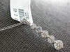 ESTATE .45CT DIAMOND 18KT WHITE GOLD 3D CLASSIC ROUND JOURNEY FLOATING PENDANT