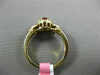 ESTATE .61CT DIAMOND & OVAL AAA RUBY 14K YELLOW GOLD FLOWER HALO ENGAGEMENT RING