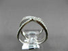 ESTATE LARGE .77CT DIAMOND 14K WHITE GOLD 3D MULTI ROW CRISS CROSS INFINITY RING