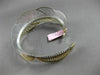 ESTATE WIDE .70CT DIAMOND 14KT WHITE & YELLOW GOLD 3D MULTI WAVE BANGLE BRACELET