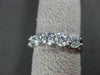 ESTATE LARGE 1.05CT DIAMOND 14K WHITE GOLD 5 STONE SHARED PRONG ANNIVERSARY RING