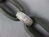 ESTATE LARGE & LONG 1.50CT DIAMOND 14KT WHITE GOLD OVAL LINK FUN TENNIS BRACELET