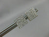 ESTATE 1.12CT DIAMOND SQUARE PRINCESS 14KT WHITE GOLD SCREW BACK EARRINGS #15743